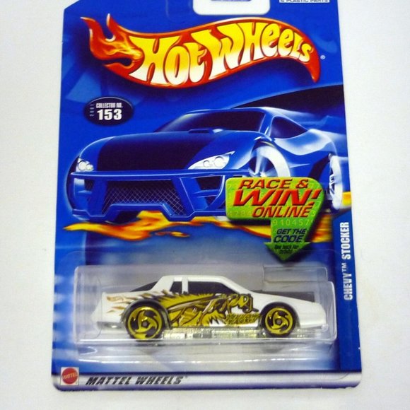 Hot Wheels Chevy Stocker #153 White Die-Cast Car 2001 - Picture 1 of 1